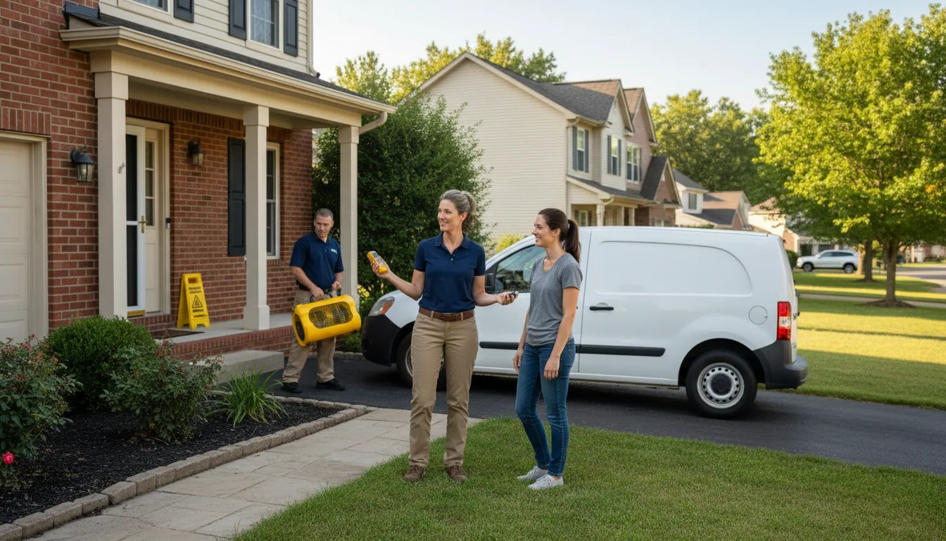 Residential water damage restoration in Walton, NE